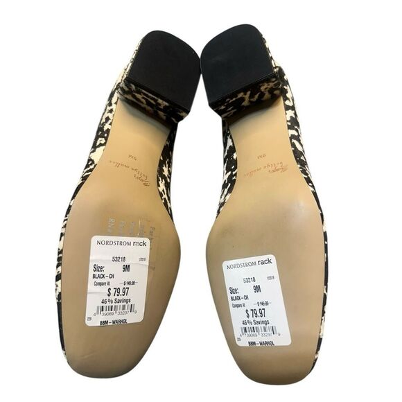 Bettye Muller Real Calf Hair Block Heel Pumps Size 9 - Picture 8 of 8